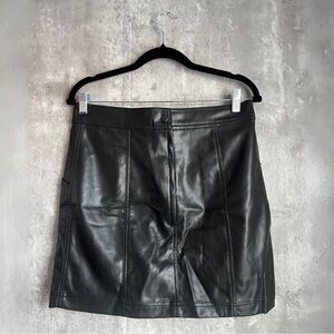 H&M Faux Leather Skirt Size 10